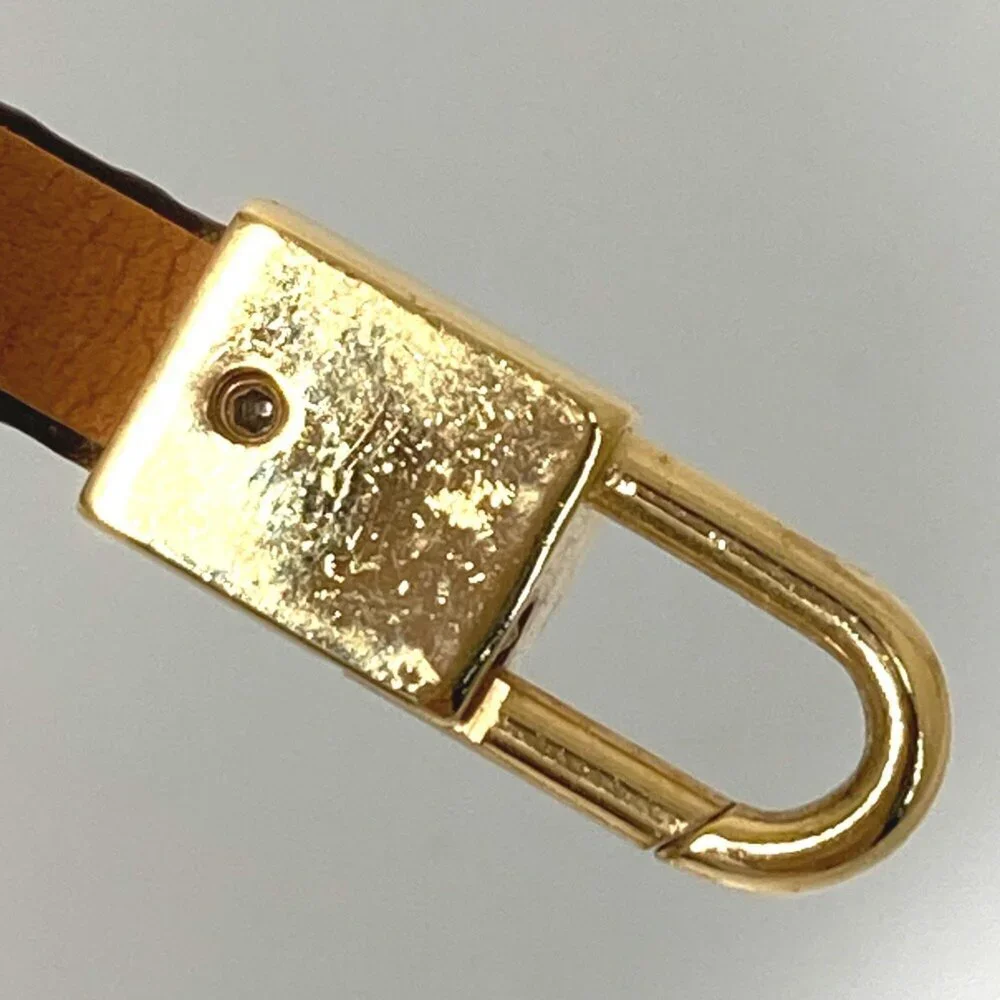 LOUIS VUITTON Brown Monogram Canvas Charm Bracelet